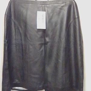 Jessica London Leather Skirt